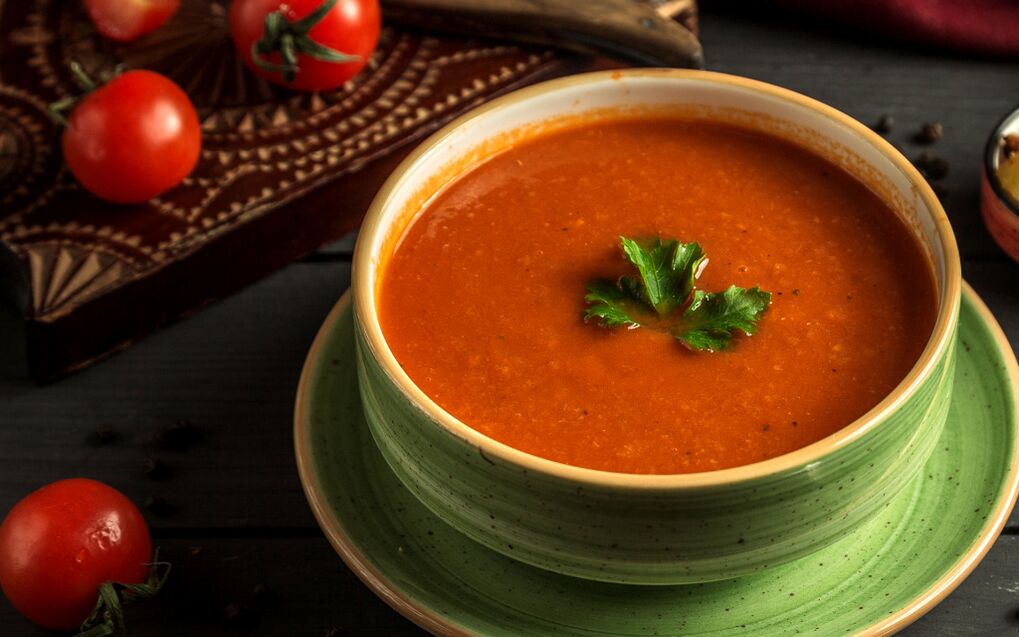 sopa de purê de vegetais para perda de peso adequada